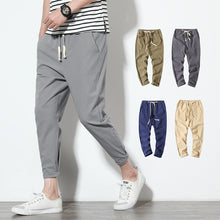 Load image into Gallery viewer, Cotton Joggers Men Solid Men's Harem Pants