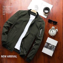 Load image into Gallery viewer, Spring New Men's Bomber Zipper Jacket