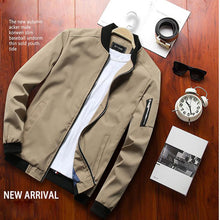 Load image into Gallery viewer, Spring New Men's Bomber Zipper Jacket