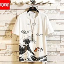 Load image into Gallery viewer, Funny Anime Print Oversized Men T Shirt Hip-Hop Cotton