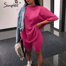 Load image into Gallery viewer, Simplee Casual solid outfits women's