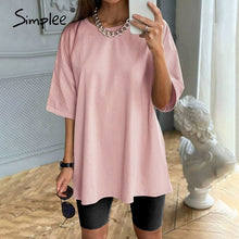 Load image into Gallery viewer, Simplee Casual solid outfits women's