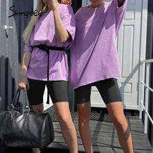 Load image into Gallery viewer, Simplee Casual solid outfits women's